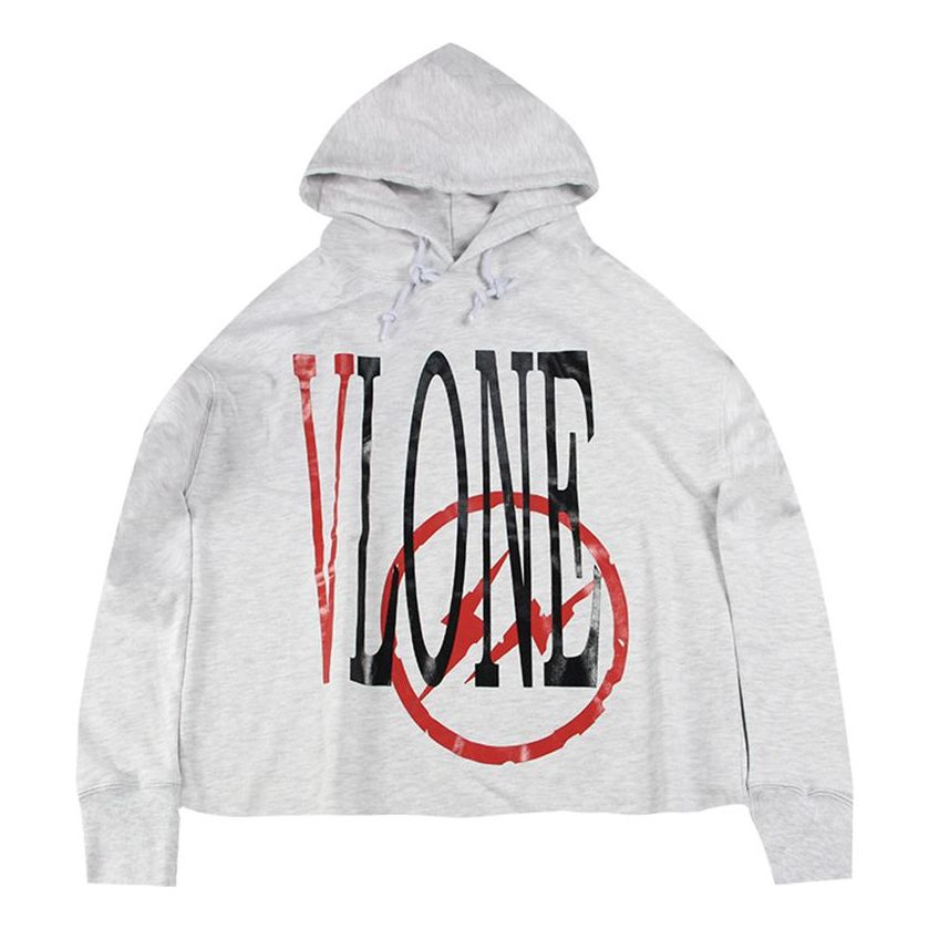 VLONE x Fragment Design Unisex Logo V Grey/Red VLHD17FW003