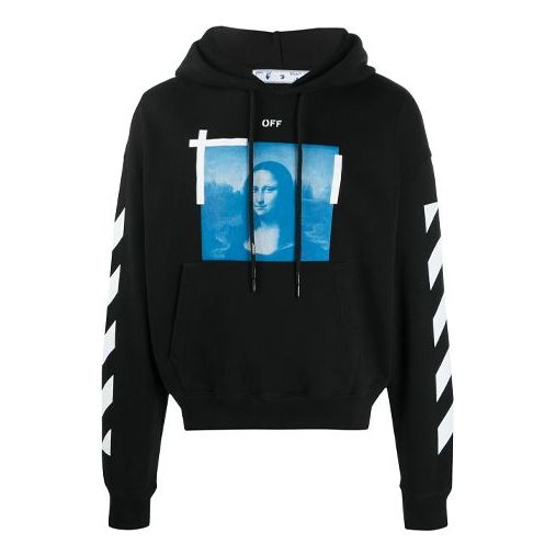 Off-White Blue Monalisa Over Hood 'Black' OMBB037R21FLE0011001 - KICKS CREW