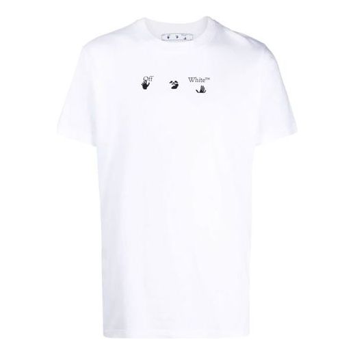 OFF-WHITE SS21 Casual Round Neck Short Sleeve Printing Version White O ...