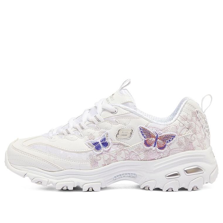 (WMNS) Skechers DLites 'White Butterfly' 149908-WHT