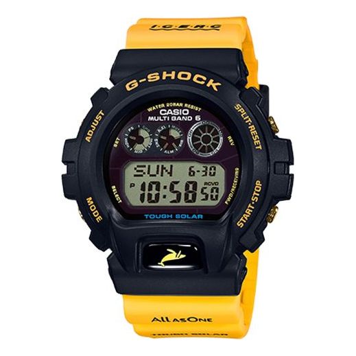 Men's CASIO G-Shock Series Whale Dolphin Commemorate Fashion Stylish Casual Solar Powered Six Innings Waterproof Sports Watch Mens Yellow Digital GW-6902K-9 Watches - KICKSCREW