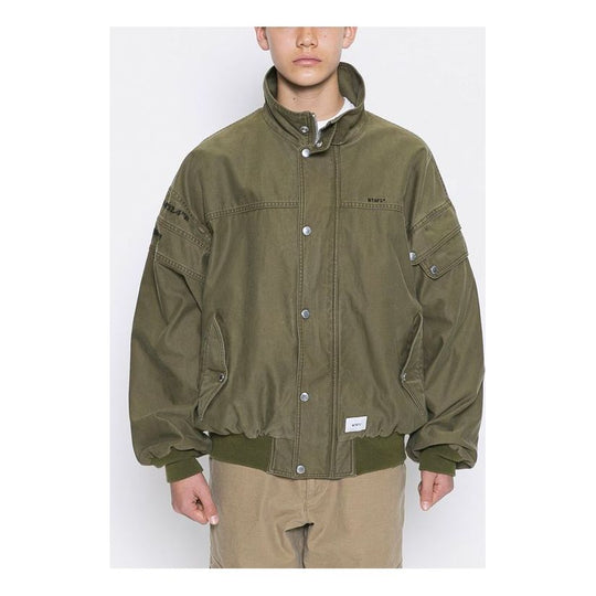 WTAPS Fad / Jacket Cotton Satin Letters Logo Printed Jacket Men