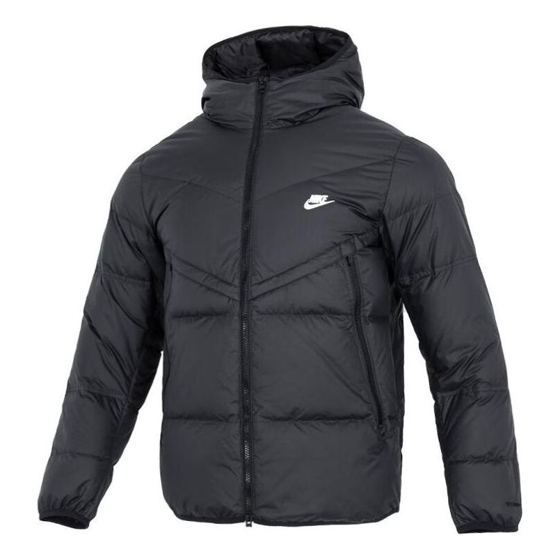 Nike hooded puffer jacket 'Black' DV1132-010 - KICKS CREW