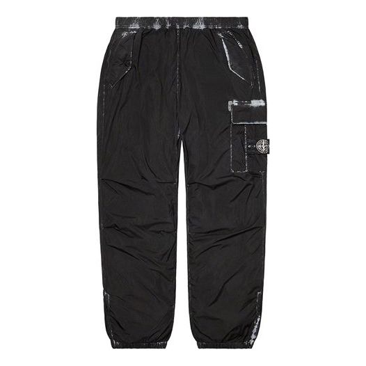 Supreme Week 13 x Stone Island Painted Camo Nylon Cargo Pant SUP-FW20-298-BLK   -  KICKSCREW