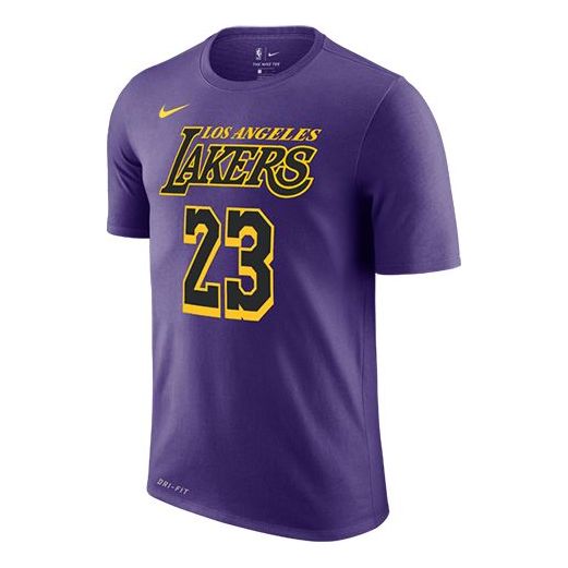 Nike LeBron Basketball Sports Short Sleeve LeBron James 23 Purple AO08 ...