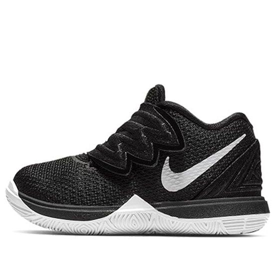 kyrie 5 black white