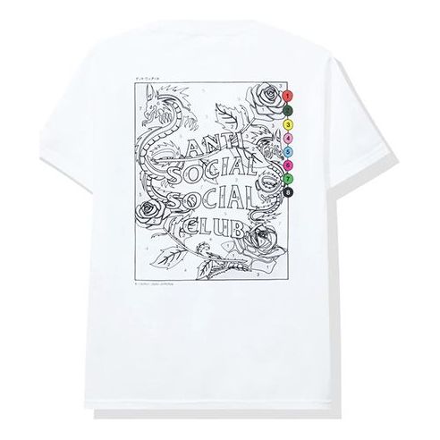 ANTI SOCIAL SOCIAL CLUB Dragon logo Short Sleeve Unisex White ASSC