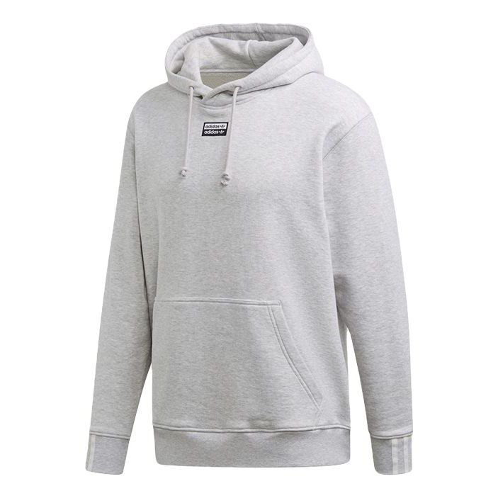 adidas originals Casual Sports Solid Color hooded Pullover Gray