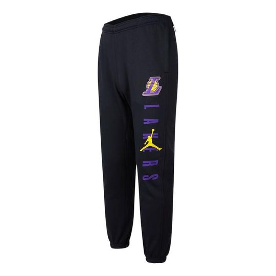 Air Jordan NBA Courtside Statement Edition Los Angeles Lakers Bundle Feet Sports Long Pants Black DB1774-010