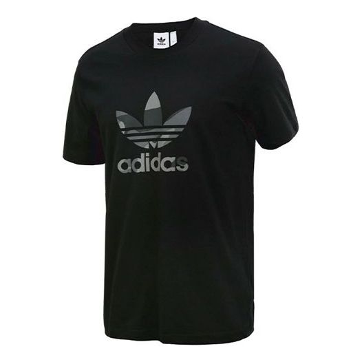 adidas Round Neck Sports Short Sleeve Black DX3674 - KICKS CREW