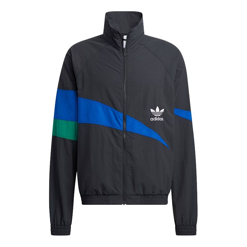 adidas originals Ts Track Top Contrast Color Stitching Pattern