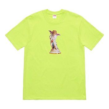 Supreme SS19 Cupid Tee NeonGreen Angel Printing Short Sleeve Unisex Red  Green SUP-SS19-690