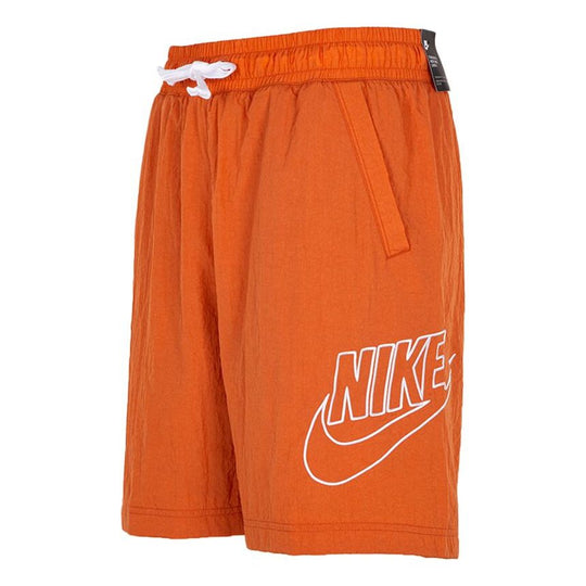 Nike Woven Logo Shorts Orange
