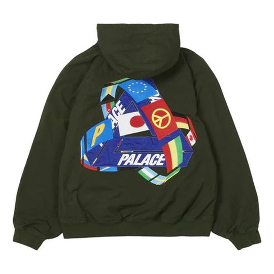 PALACE Triflag Hooded Jacket Triangle Pattern Unisex Green P20JK108