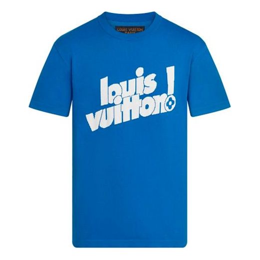 Shop Louis Vuitton Men's Brown Crew Neck T-Shirts