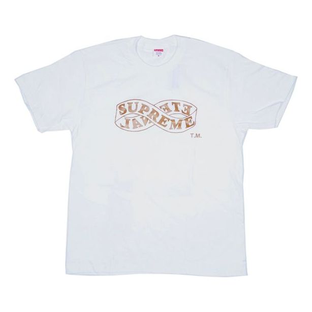 Supreme FW18 Eternal Tee White Logo Printing Short Sleeve Unisex SUP-F