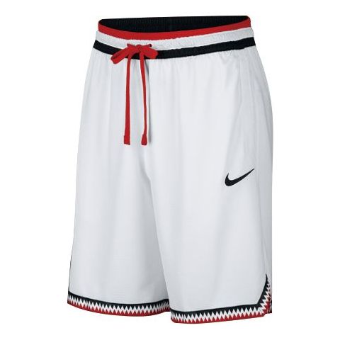 Nike Contrasting Colors Side Sports Basketball Loose Shorts White AT31 ...