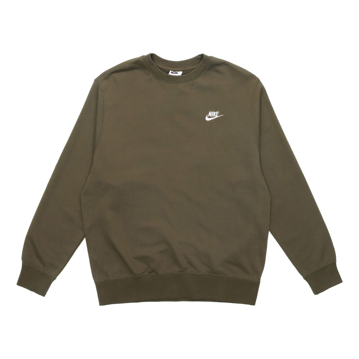 Nike Sportswear Club French Terry Logo Sweatshirt 'Olive Khaki' BV2667 ...