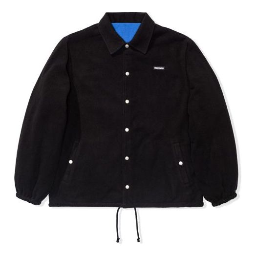 Men's UNDEFEATED Reversible Shirt Jacket Black Blue 40024 - KICKS CREW