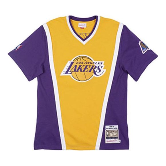 Men's Mitchell & Ness Authentic Lakers Shooting Shirt 2XL