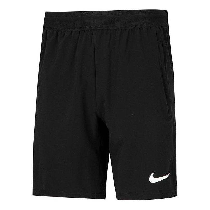 Nike Sports Training Solid Color Shorts Black DM5951-010 - KICKS CREW