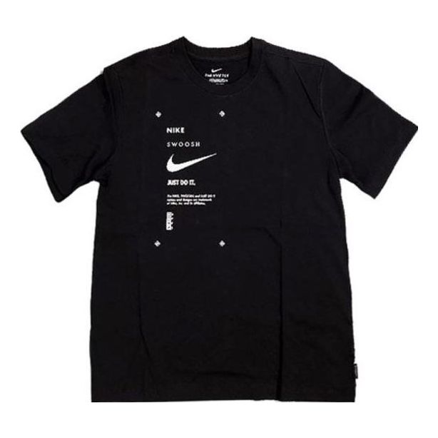 Men's Nike Minimalistic Alphabet Logo Printing Casual Round Neck Short ...