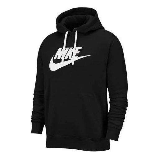 Men's Nike Casual Sports Hooded Solid Color Long Sleeves Black BV2973 ...