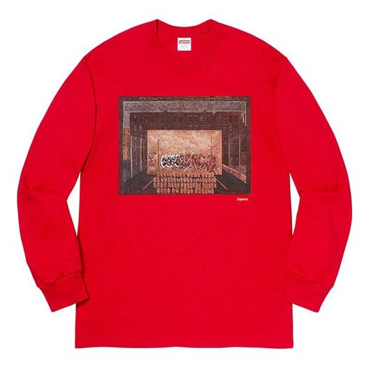 Supreme FW19 Week 12 x Martin Wong Attorney Street LS Red Tee SUP