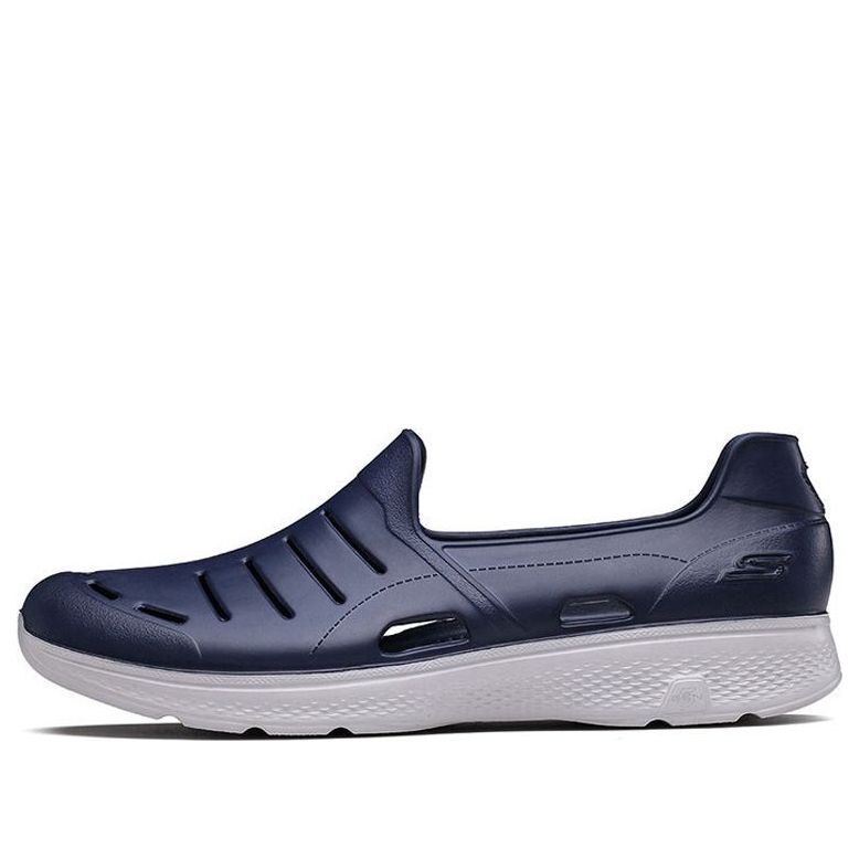 Skechers Slip-on Shoes Grey/Blue 54270-NVGY - KICKS CREW