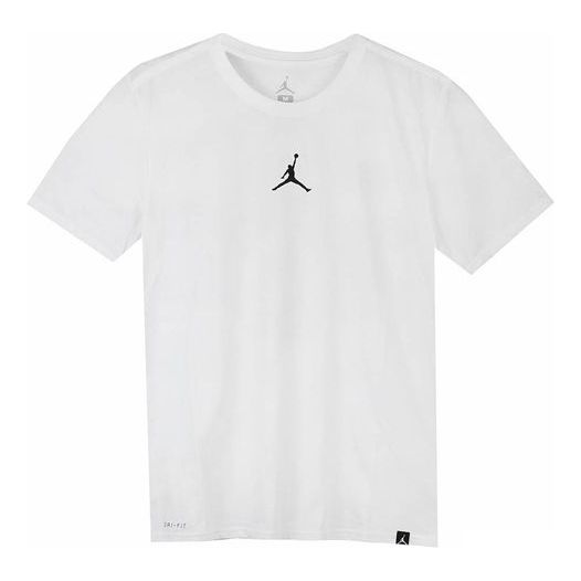 Air Jordan Iconic Quick Dry Training Sports Short Sleeve White AR7416 ...