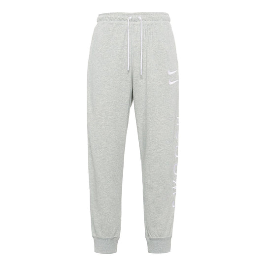 Nike Sportswear Swoosh Logo Slim Fit Bundle Feet Sports Long Pants Gra ...