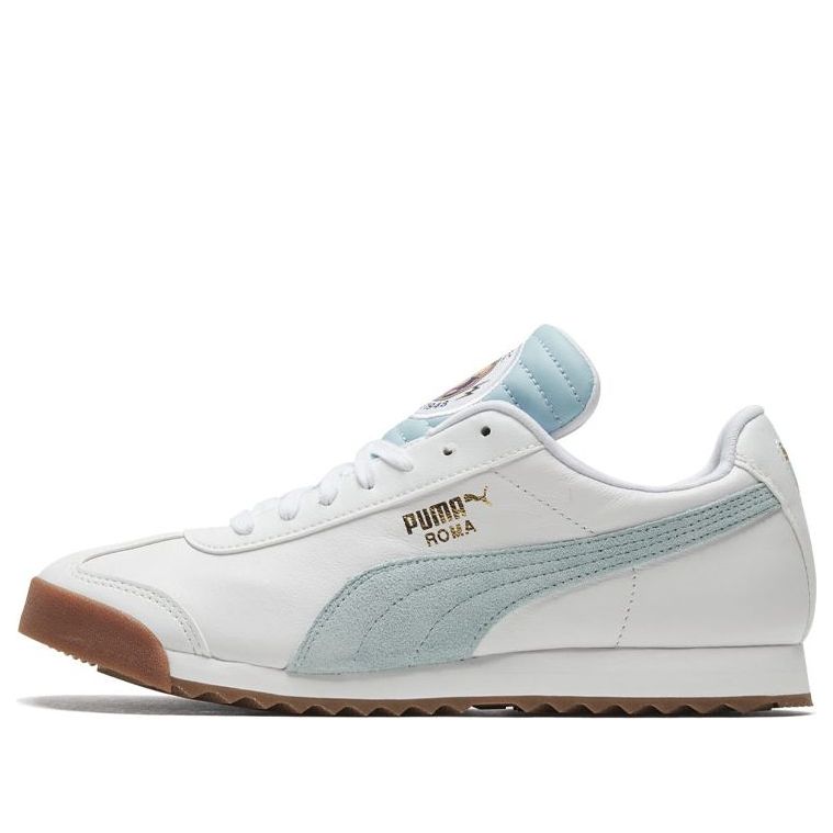 PUMA Roma Classic Running Shoes White/Blue 371615-02-KICKS CREW