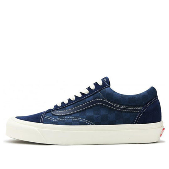 Vans old 2025 skool blue checkerboard