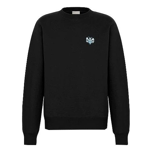 DIOR And Shawn Stussy Bee Embroidered Oversized Sweatshirt For Men Black  033J603C0531-C985