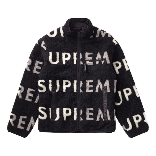 Supreme FW18 Reversible Fleece Jacket Black SUP-FW18-515