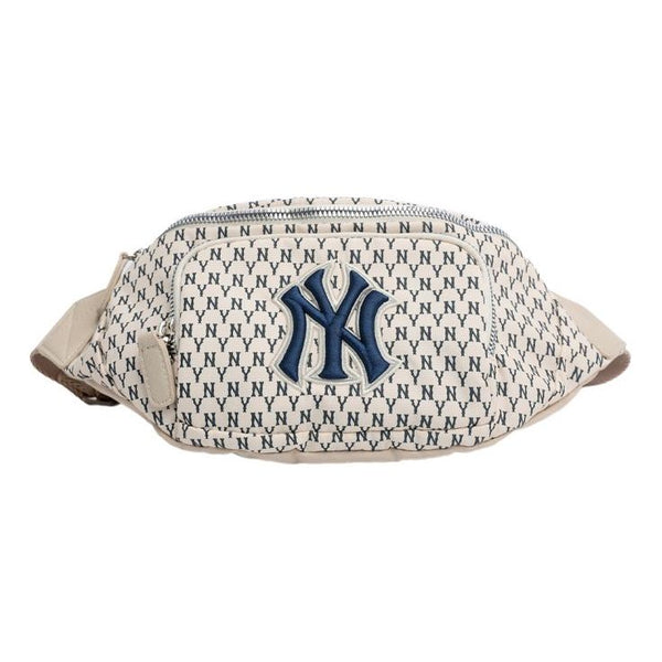 MLB Monogram Series Retro Full Print NY New York Yankees Casual Classic  fanny pack White 32BGC9941-50I