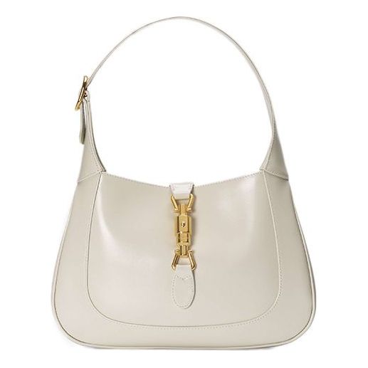 Jackie Clear Chain Purse - White