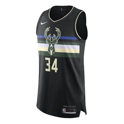 Milwaukee Bucks No34 Giannis Antetokounmpo Black Alternate Stitched NBA Jersey