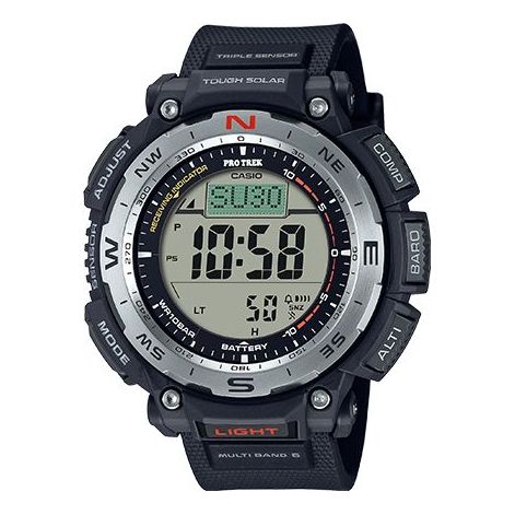 Men's CASIO PRO TREK Series Fashion Sports Waterproof Solar Powered Bl ...