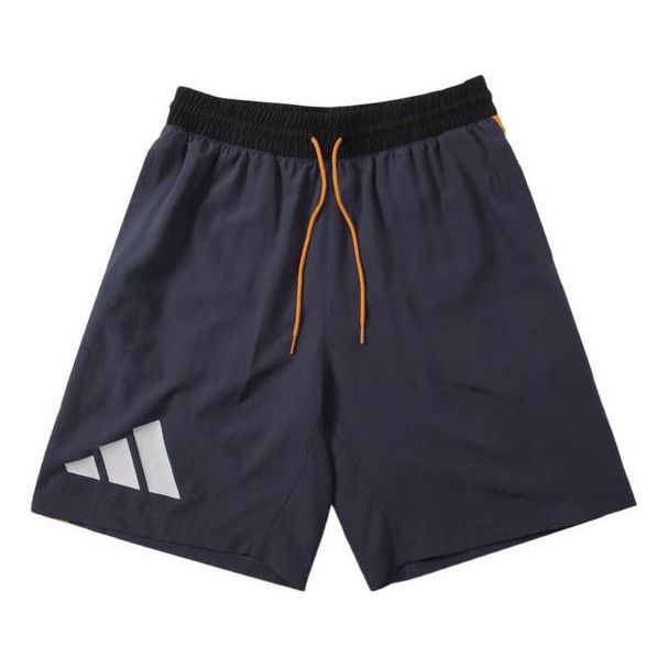 adidas Running Training Gym Breathable Shorts Navy Blue H58408 - KICKS CREW