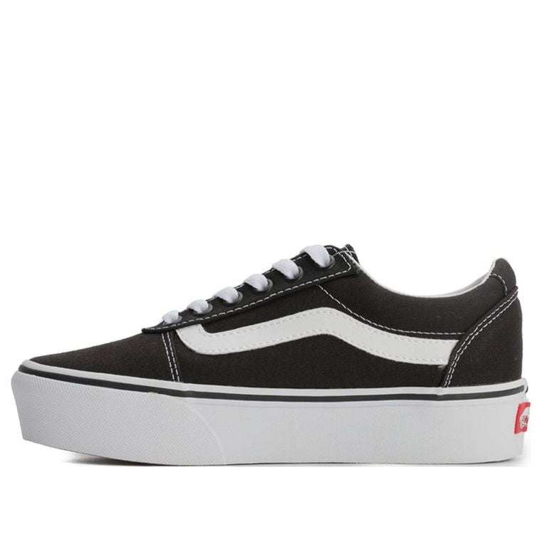 (WMNS) Vans Ward Platform 'Black White' VN0A3TLC187-KICKS CREW