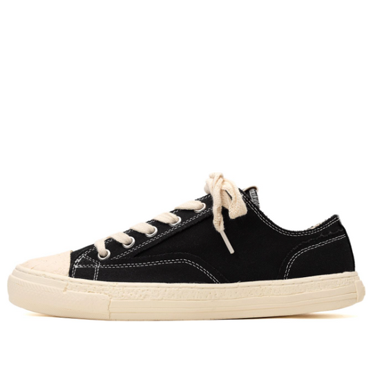 Maison MIHARA YASUHIRO PAST Sole 6 - Hole Canvas Low-top Sneaker 'Black'  S09FW205-BLK