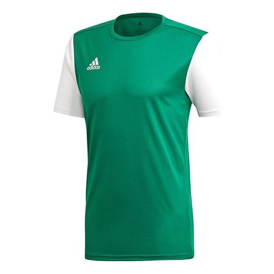 adidas Casual Training Sports Soccer/Football Short Sleeve Green DP3238