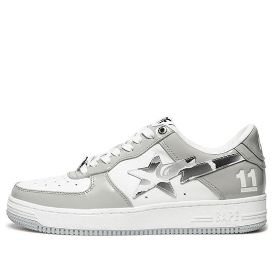 A BATHING APE Bape Sta Grey White M91003H-GW   -  KICKSCREW