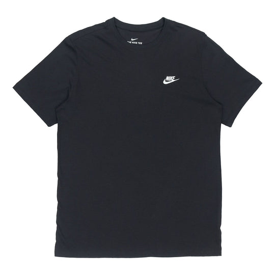 Nike Embroidered Logo Round Neck Short Sleeve Black AR4997-013-KICKS CREW