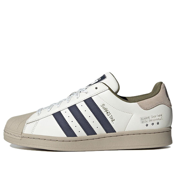 Adidas Originals Superstar 'White Beige Navy' IG3852 - KICKS CREW