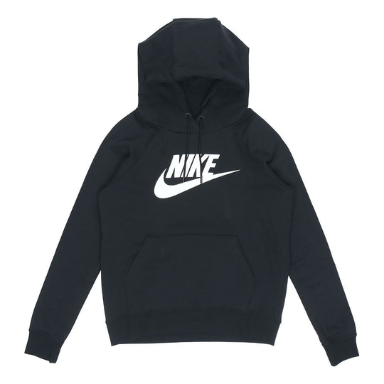 (WMNS) AS W Nike Sportswear ESSNTL Hoodie PO Black BV4127-010 - KICKS CREW