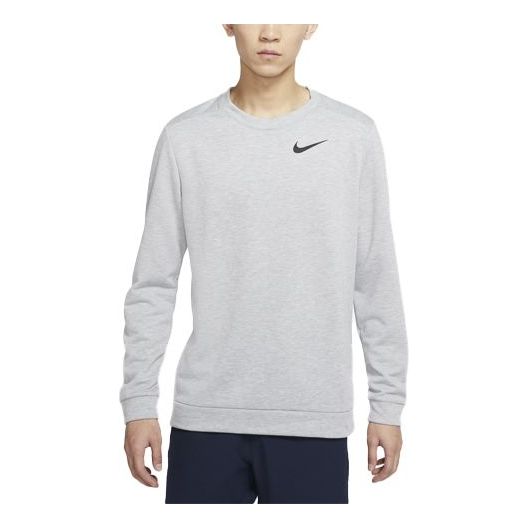 Nike Dri-FIT Knitted Quick-drying Casual Sports Crew Neck Men's Dark G ...