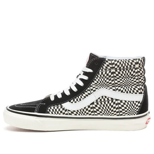 Vans SK8-HI 38 DX 'Warp Check - Black White' VN0A38GFVMY - KICKS CREW