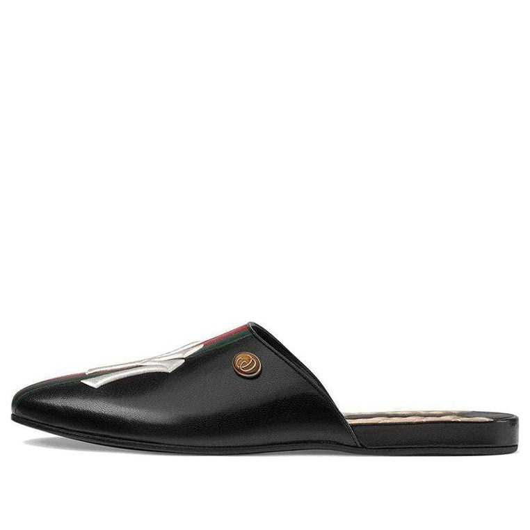 Gucci NY Yankees Leather Slippers